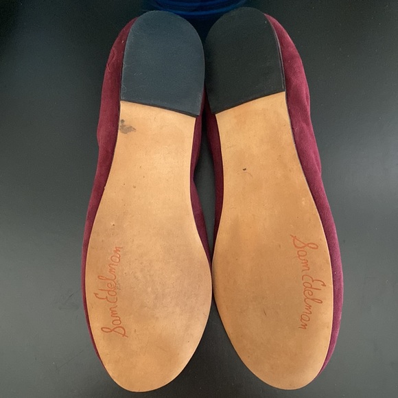 SAM EDELMAN Felicia Burgundy Ballet Slipper 7.5 - Picture 4 of 5